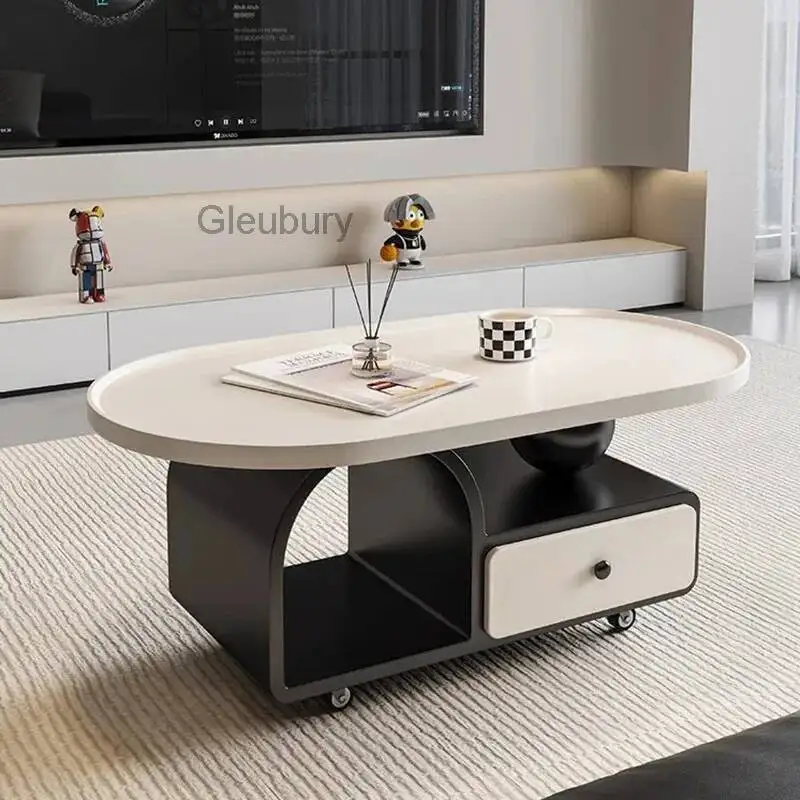 

Italian Aesthetic Coffee Table Unique Design Practical Minimalist Coffee Table Premium Cute Meubles De Maison Furniture Home