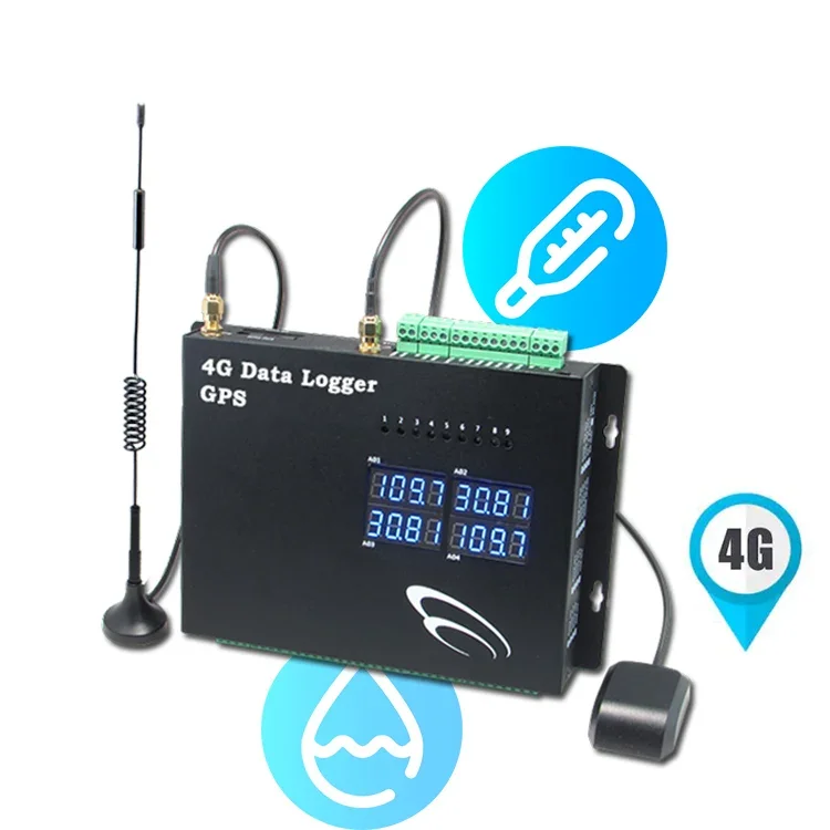 GPRS Locator Temperature Humidity data logger 4G Recorder programmable gps tracking device