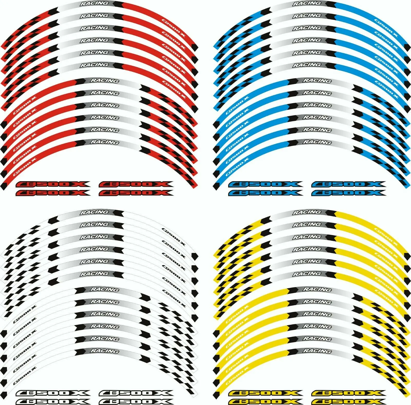 

17 "обод в полоску, наклейки на колеса, светоотражающие наклейки для HONDA CB500X 2012-2022