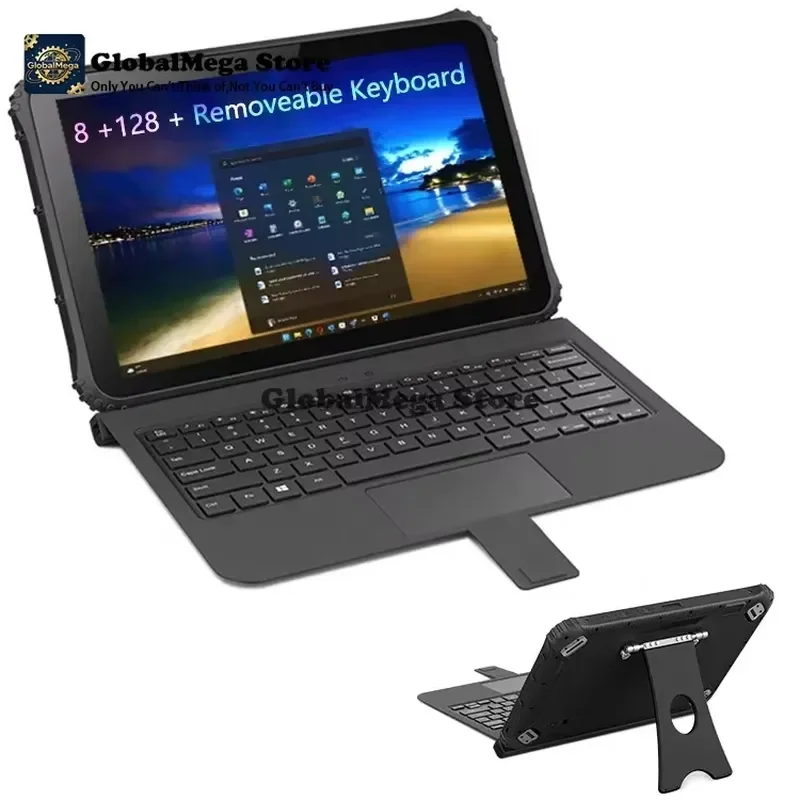 GENZO 12 Inch N12 JASPER LAKE N5100 Windows 10 Rugged Tablet Industrial Laptop Computer With Keyboard Rugged Tablet 12 Inch