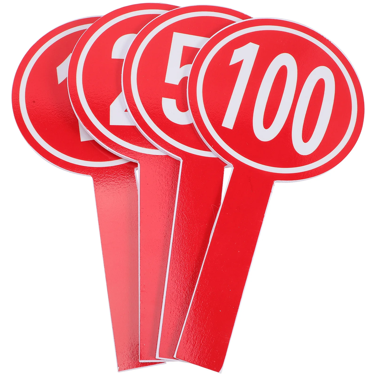 4 قطعة لوحات النتائج الفارغة مزدوجة الجانب يده السبورة الجافة محو المجاذيف للتصويت مزادات القضاة التهديف الصغيرة للكتابة #6