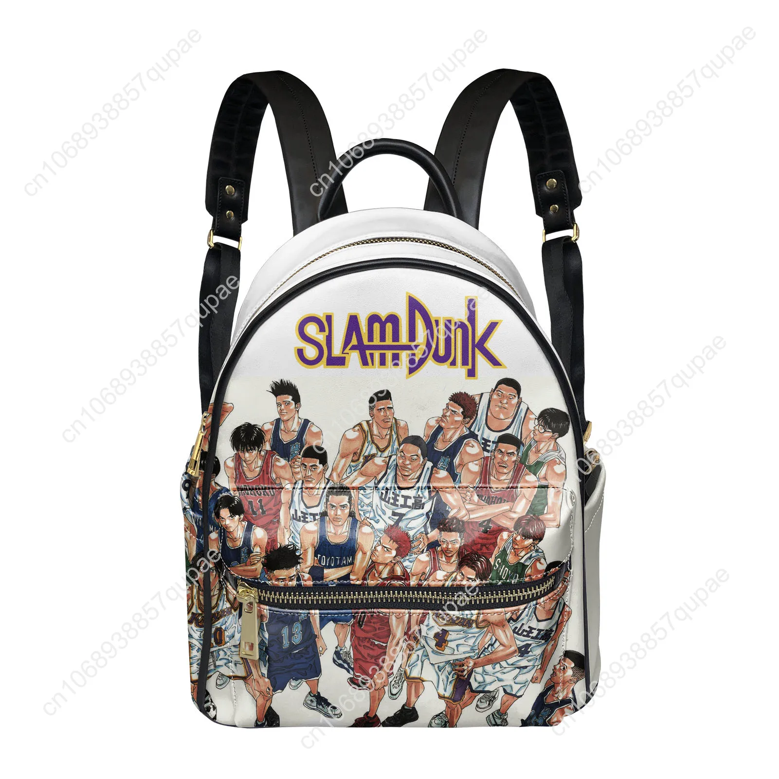 Japanese Anime Slam Dunk Backpack Womens Men Personalized Double Shoulder Bag Business Travel Bookbag Rucksack Gift Daypack