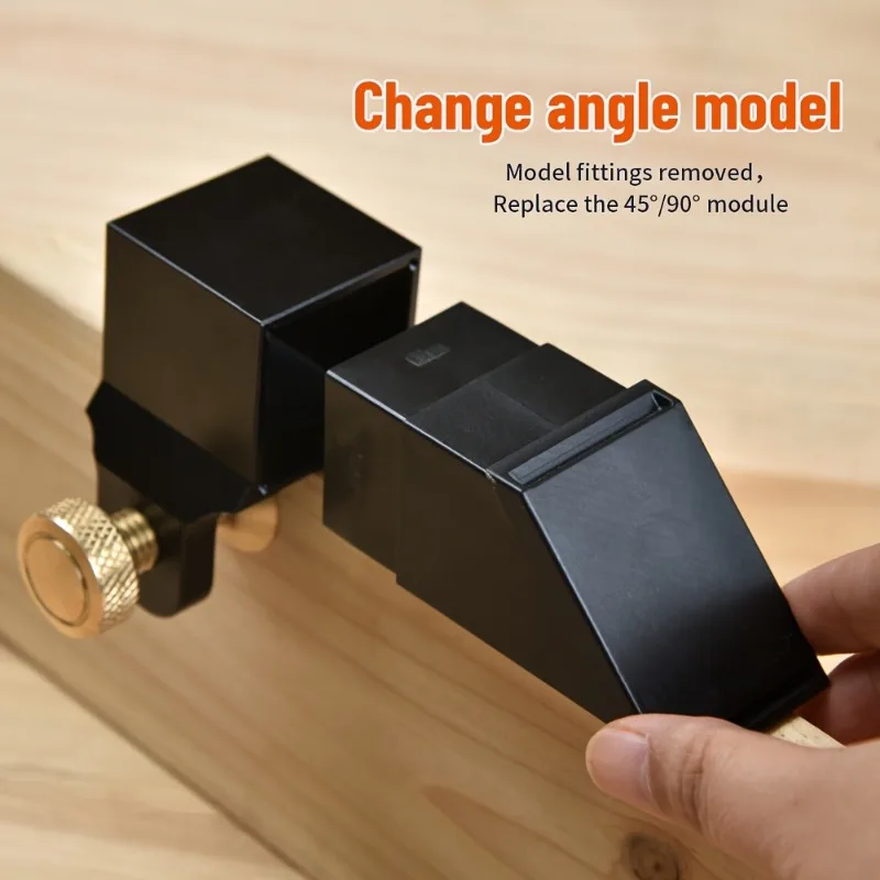 

9 Pcs/Set Dovetail Saw Guide - Versatile Aluminum Alloy & Plastic Woodworking Tool with Angle Gauge Jigsaw Blades Included