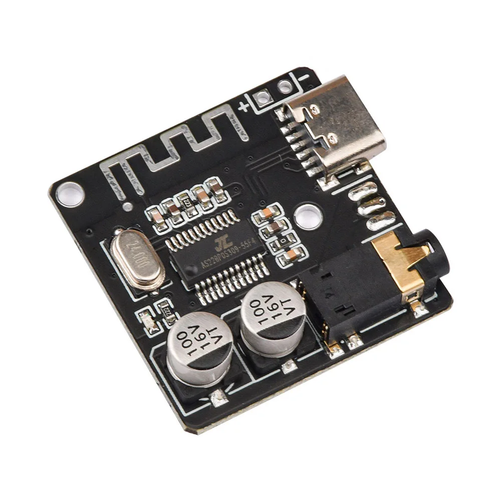 Bluetooth-Comaptible 5.0 Audio Receiver Board MP3 Lossless Decoder Board Stereo Music Module for Car Speaker VHM-314