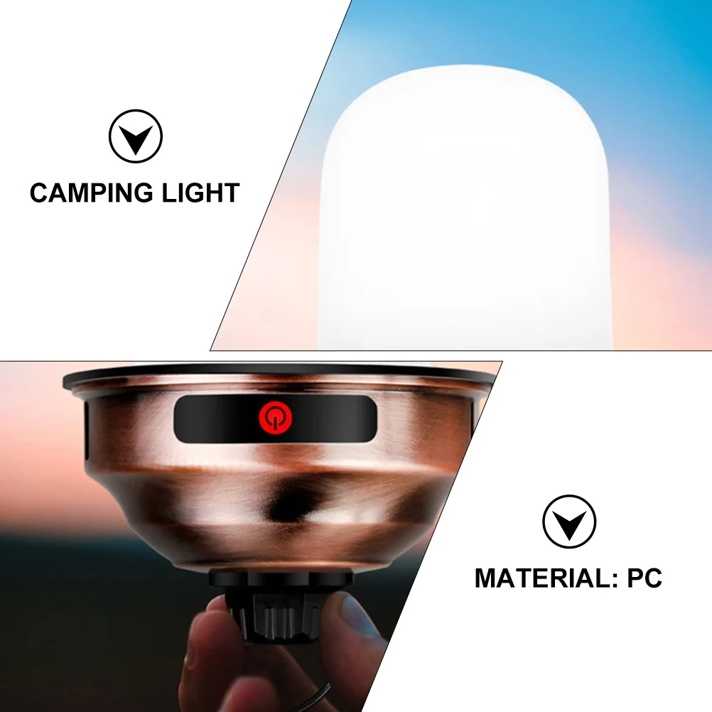 

1pc Led Mini Tent Lamp Rechargeable Camping Light Super Bright Portable Outdoor Atmosphere Lamp For Hiking Adventure Fishing