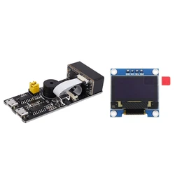 Hfes Qr /1D/2D/Code Scanner V3.0 Barcode Scan Erkenning Module Met 0.96 Inch Iic I2C Seriële gnd Lcd Led Display Module