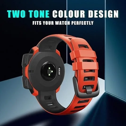 สําหรับ Garmin Instinct Tide Esport พลังงานแสงอาทิตย์ยุทธวิธีสายรัดข้อมือซิลิโคนสร้อยข้อมือ Smart Watch Band