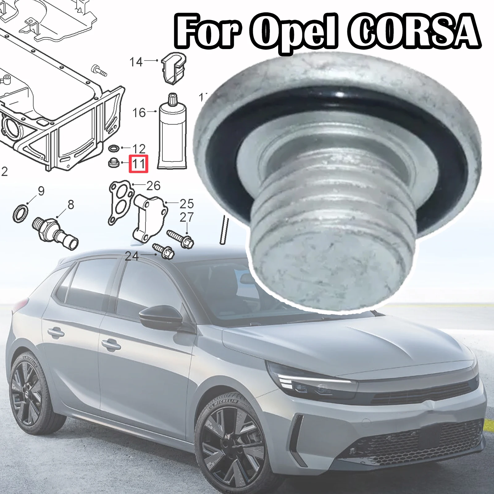 

Engine Oil Drain Sump Plug Bolt Screw For Vauxhall Opel CORSA B C D E 1996 - 2018 CALIBRA 1994 - 1997 TIGRA TwinTop 2004-2010