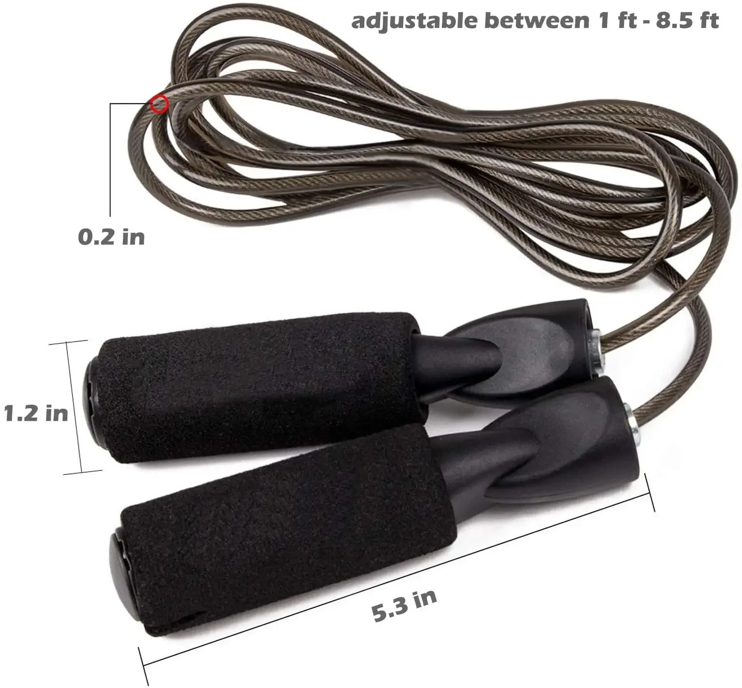 

Professional Jump Rope Crossfit Speed Skipping Rope Workout Adjustable Fast Training