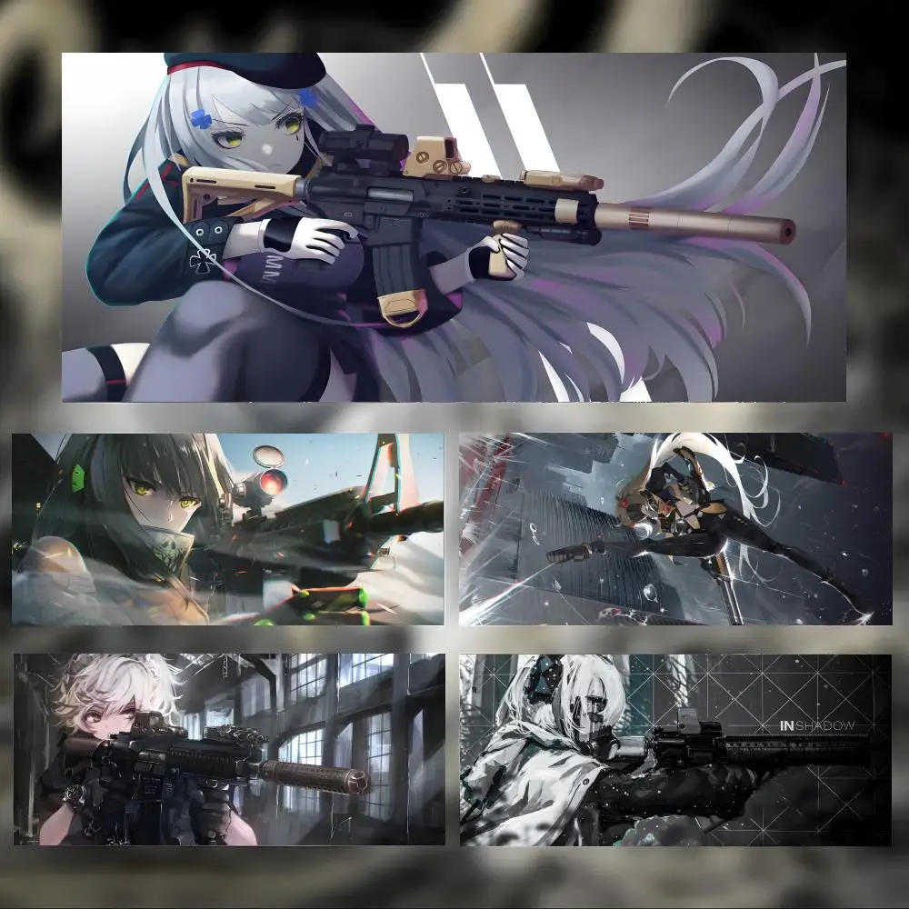 game sharp Girls Frontline HK416 Mouse Pad Large Thick Desk Pad Stitched Edges Gaming Mouse Mat for PC