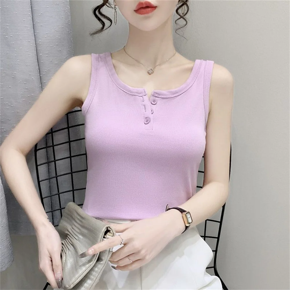 2023 Summer Slim Render Short Top Sexy Women Sleeveless Croptops Tank Tops Solid Crop Tops Vest Tube Top ropa de mujer camisetas