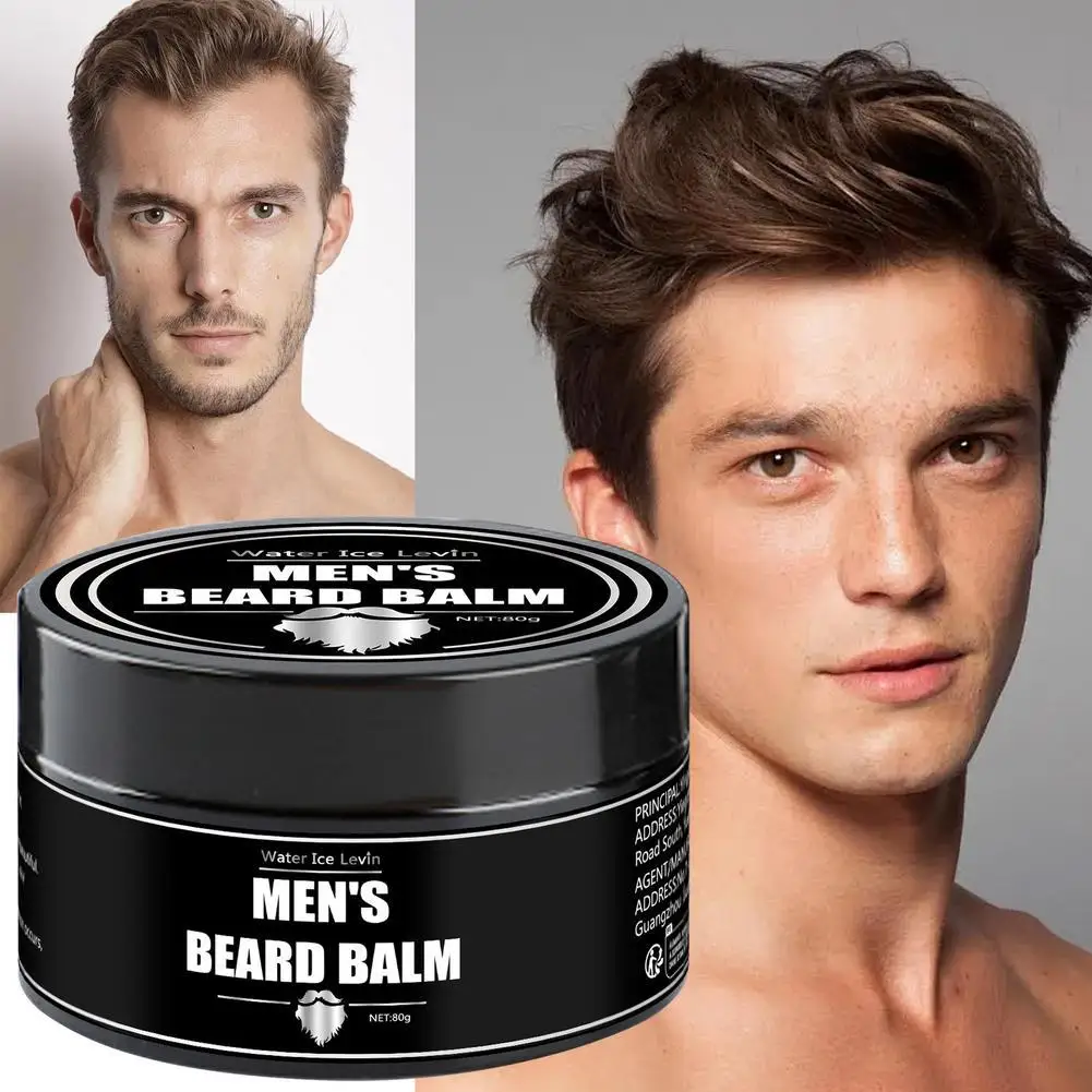 

Man Natural Beard Balm Wax Reduce Frizz And Split Ends Moisturize Smooth Soften Beard Oil Cream Mustache Styling Accessories