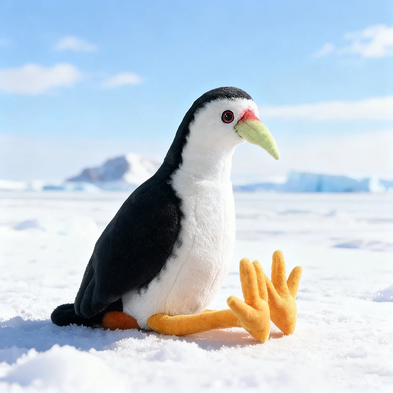 

Милая белая плюшевая игрушка Waterhen, реалистичная мягкая мягкая кукла Amaurornis Phoenicurus, реалистичная имитация животного, модель в подарок