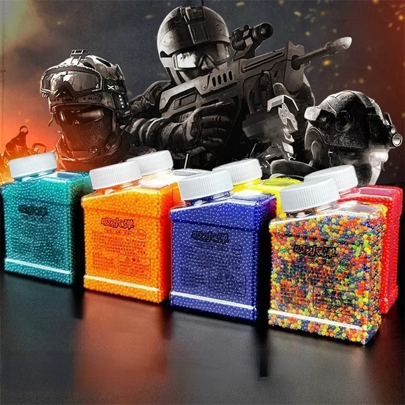 30000 uds/botella de cristal de barro, mezcla de colores, Color puro, cuentas de agua de polímero de hidrogel, juguete para niños, decoración del hogar, regalo de fiesta de boda