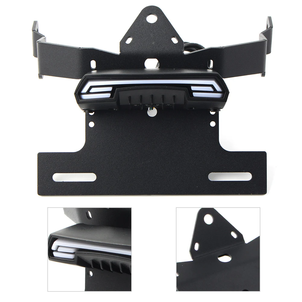 Motorbike Rear License Plate Bracket Holder with Rear Taillight for Kawasaki Vulcan S 2015-2021 Vulcan Cafe 2018-2021