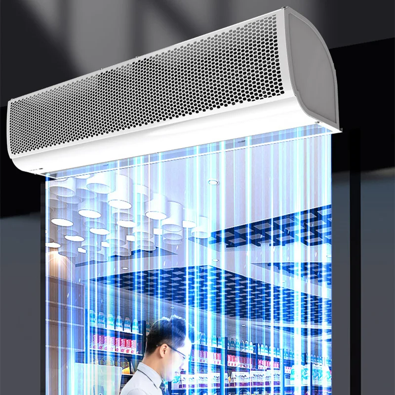 Коммерческая машина для воздушной завесы с дистанционным управлением для отеля, противомоскитная воздушная завеса, теплый воздух, большой объем воздуха, машина для воздушной завесы