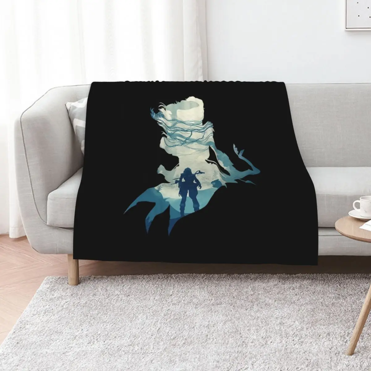 Horizon Zero Dawn T-ShirtNot Safe To Go Alone Throw Blanket Durable Warm Blanket for Daily Home Use