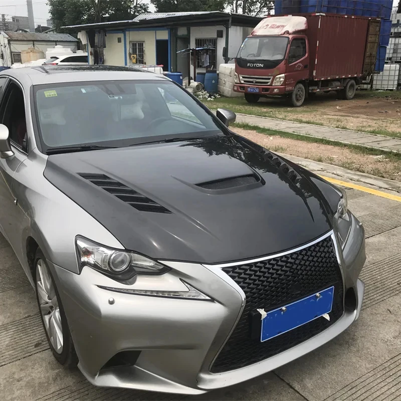 High Performance For  IS 2013-2017 Carbon Fiber Vent Bonnet Hood Engine Car Front Valve Cover ，100% tested well