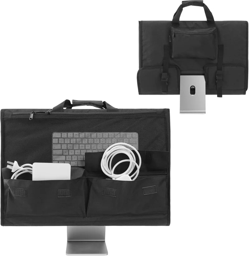 

All-in-One PC Carrying Case with Accessory Storage Tote Bag Dustproof Desktop Computer Monitor Bags for 24 Inch AIO IMac