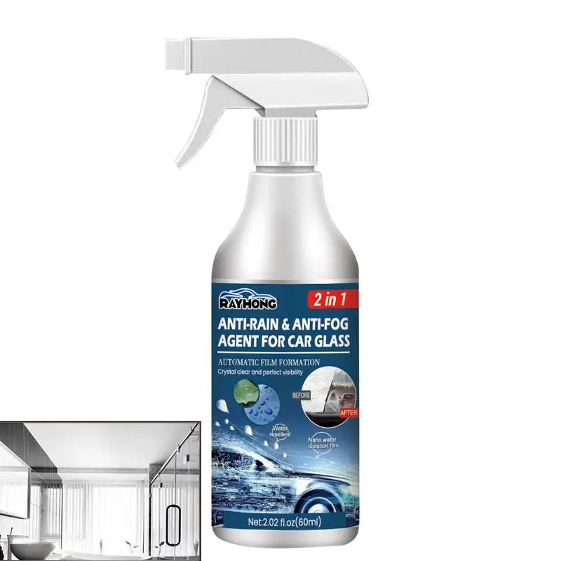 

Anti Fog Spray Auto Windshield Cleaning Agent 2 Oz Film Coating Agent For Automotive Interior Glass And Mirrors To Prevent