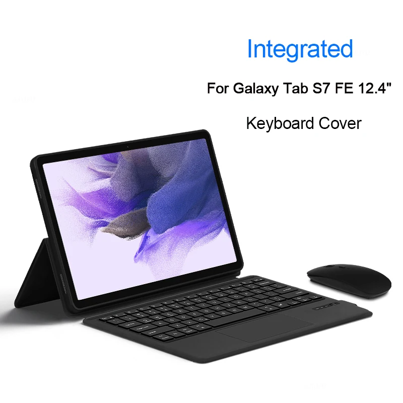 

Magic Touchpad Keyboard For Samsung Galaxy Tab S7 FE 12.4" SM-T735 SM-T730 T736 S7Fe Portuguese Arabic Smart Keyboard Stand Case