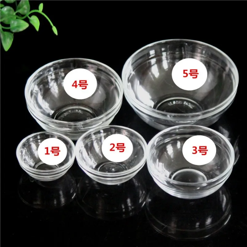 

Круглая стеклянная чаша для мытья посуды, для эфирных масел, для салонов красоты, для общежитий, маленькая, с регулируемой пленкой, китайская посуда, чаша для ужина