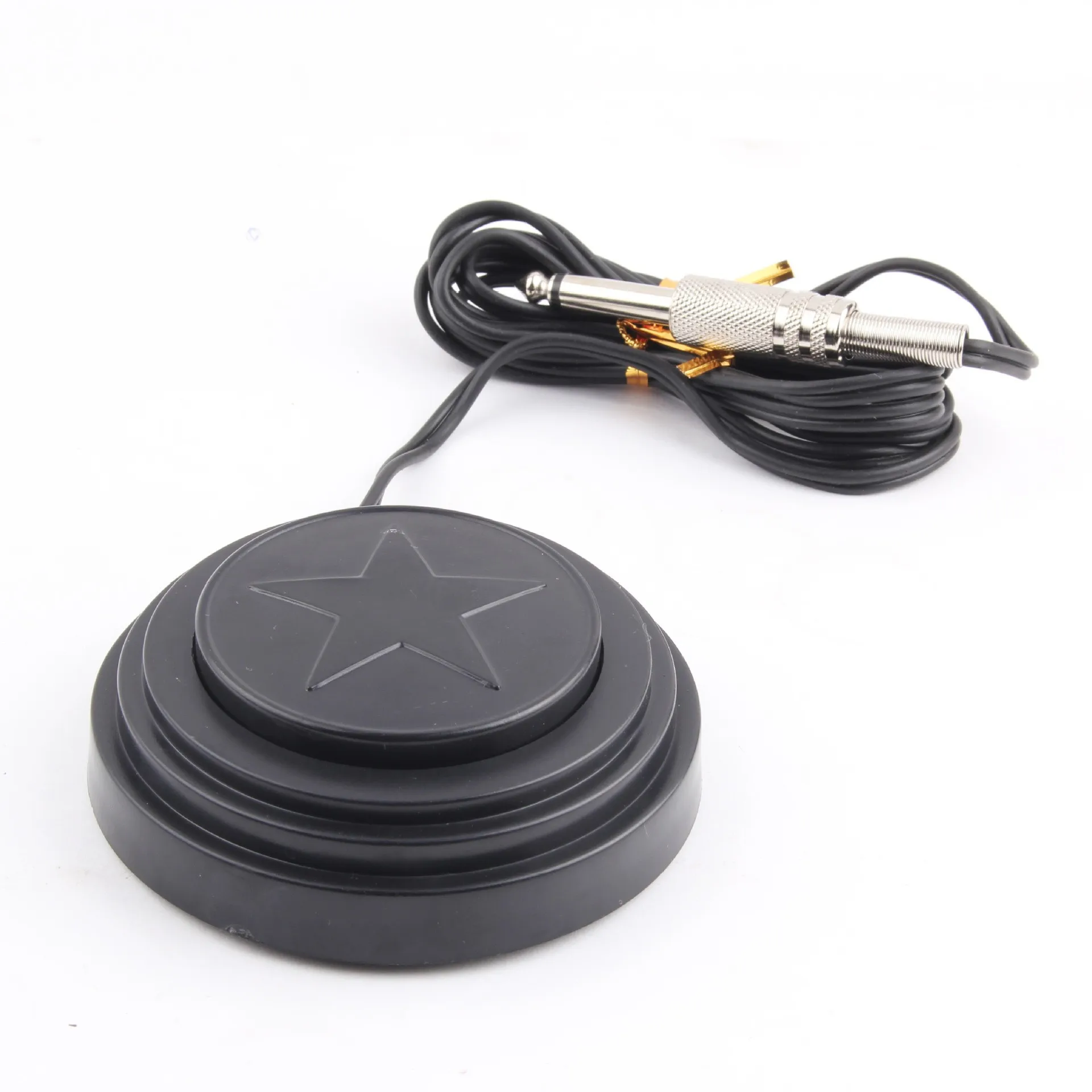 1.5m Black Round 5 Star Tattoo Foot Pedal Switch for Tattoo Machine Power Supply Accessory Equipment Footswitch Tattoos Supplies