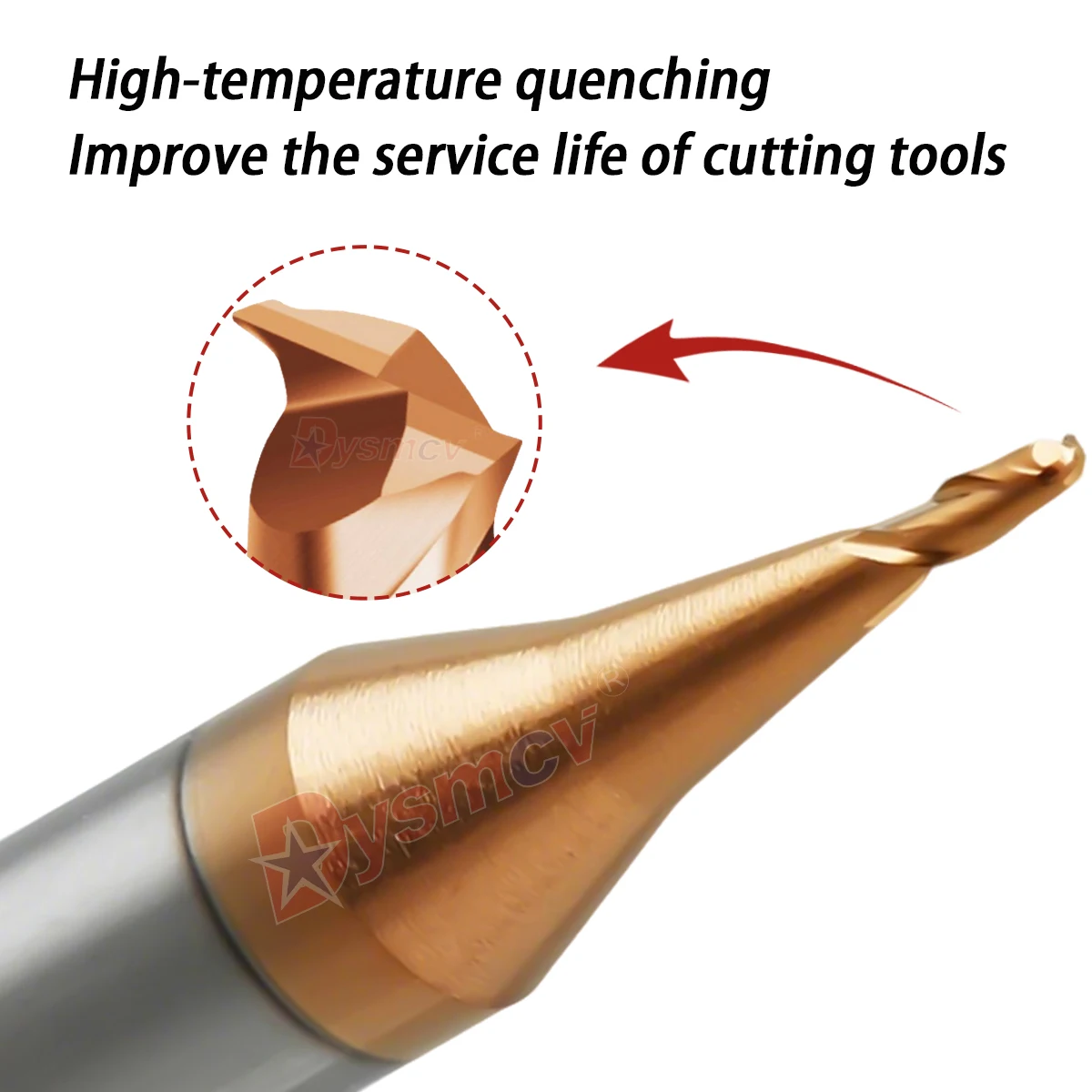 1PCS HRC60 0.5mm 0.6mm 0.7mm 0.8mm 0.9mm Micro End Mill 2 Flutes Numerical Control Lathe Machining Center Milling Cutters Tools