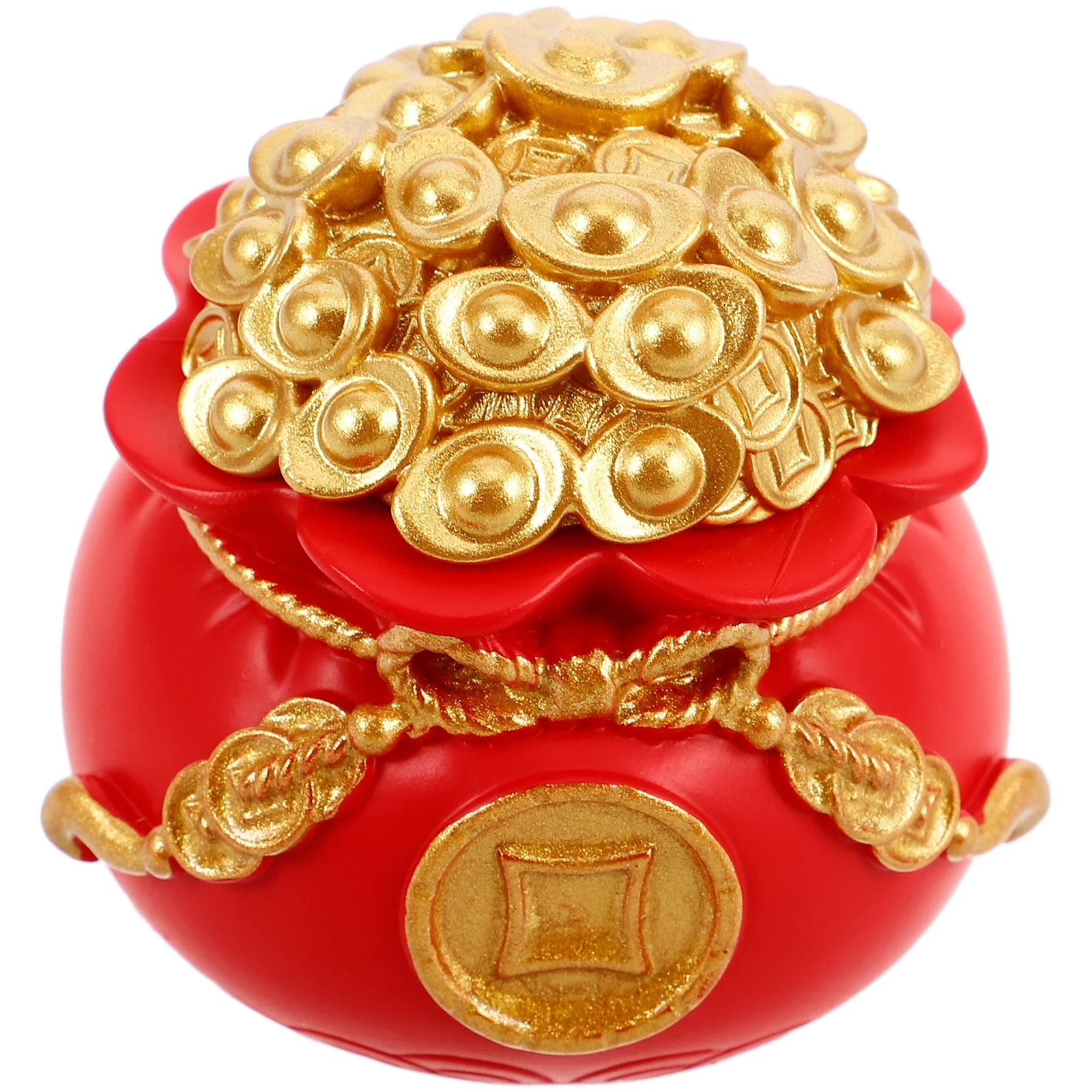 

Chinese New Year Money Bag Feng Shui Treasure Basin Ornament Home Office Desk Decor Wealth Success Decoration Feng Shui Statue