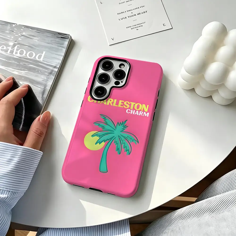 Bali Ibiza Capri Bondi Palm Phone Case For Samsung S26 25 24 FE 23 22 21 Ultra Plus A 56 36 26 16 Glossy Film Hard PC Coque