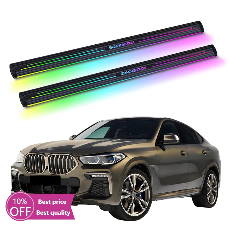 

Cc CarAutomatic Electric Power Neon Led Light Side Step Running Board for BMW X6 2020-2024