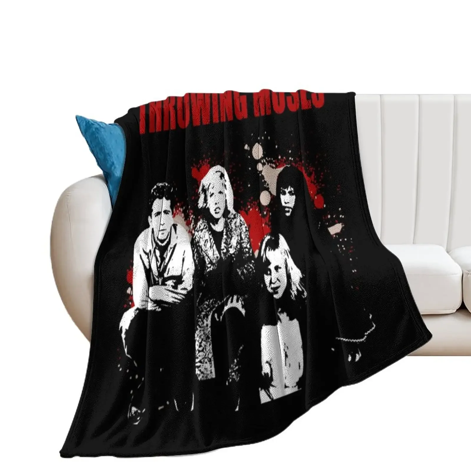 Throwing Muses-stencil shirt Throw Blanket Thermals For Travel Luxury Thicken Nap Heavy Blankets