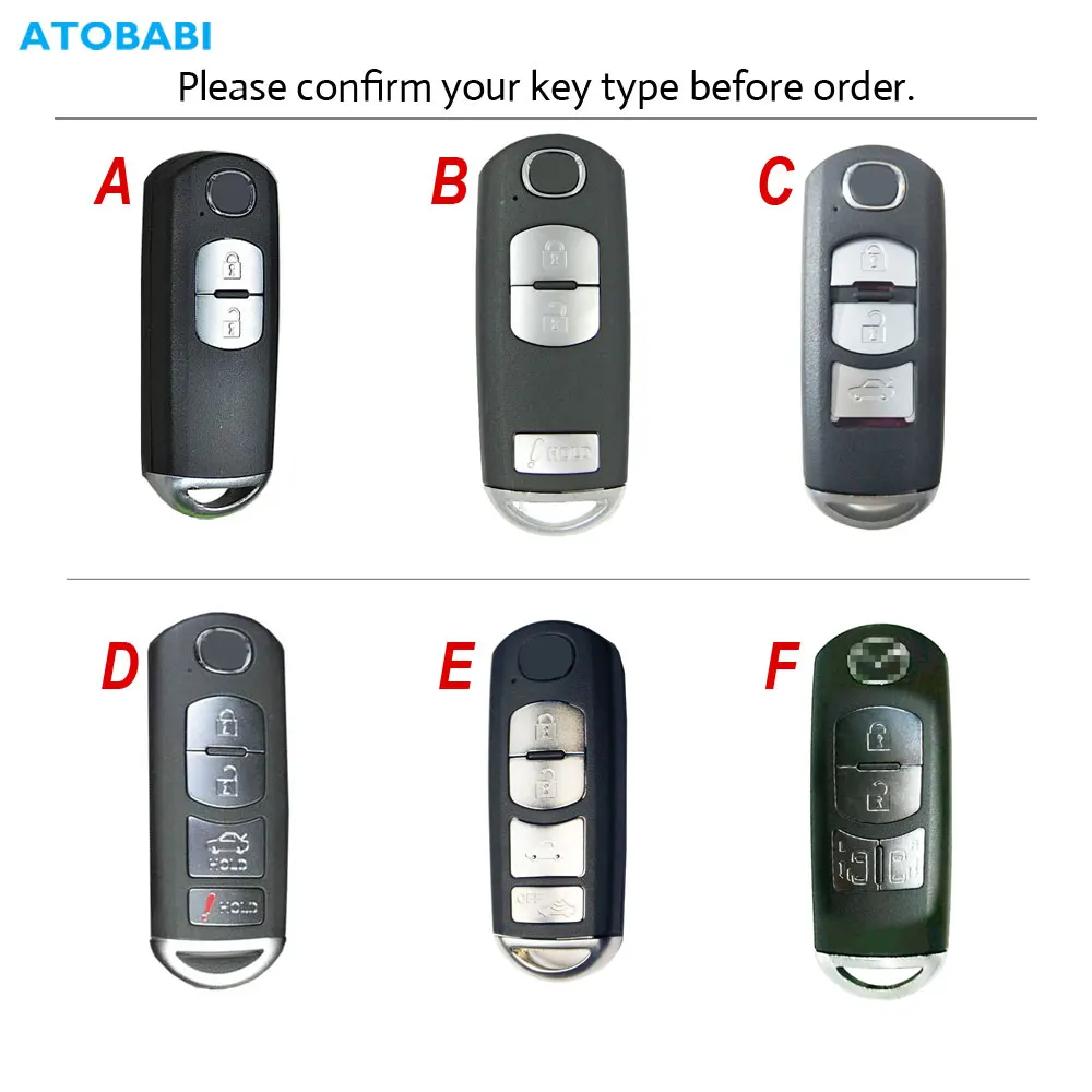 Leather Car Key Cases For Mazda 2 3 5 6 CX5 CX7 CX9 Miata MX5 Axela Atenza Keychain Protector Bag Smart Remote Fobs Shell Cover