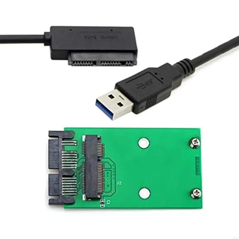 12pc USB2.0 Card Adaptador USB para MSATA SSD 1.8 "Micro 16pin Converter