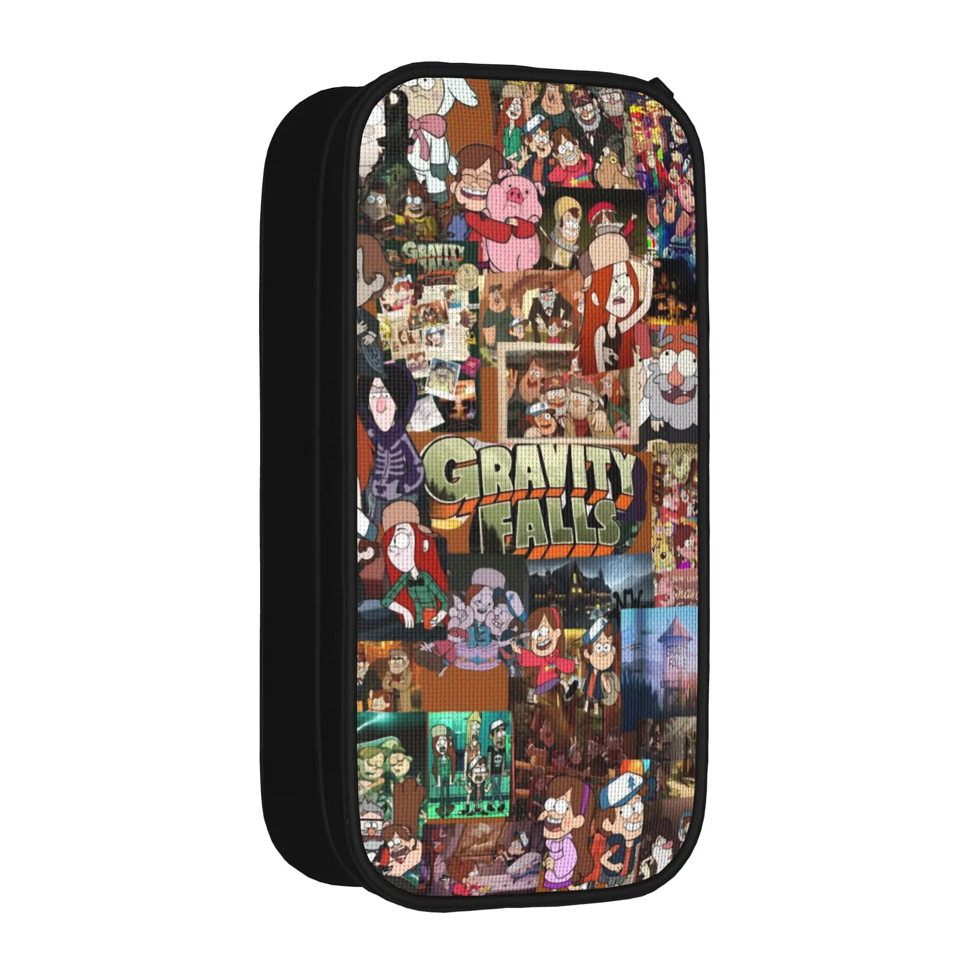 G-Gravity Falls Pencil Cases Creative   Pen Box Bags for Student Big Capacity School Supplies Gifts Pencilcases