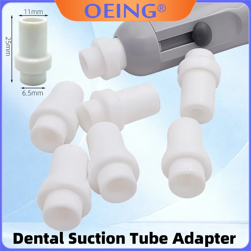 10Pcs Dental High/Low Suction Adapter Disposable Saliva Ejector Tubes Dental Chair Saliva Ejector Accessories Dental Supplies