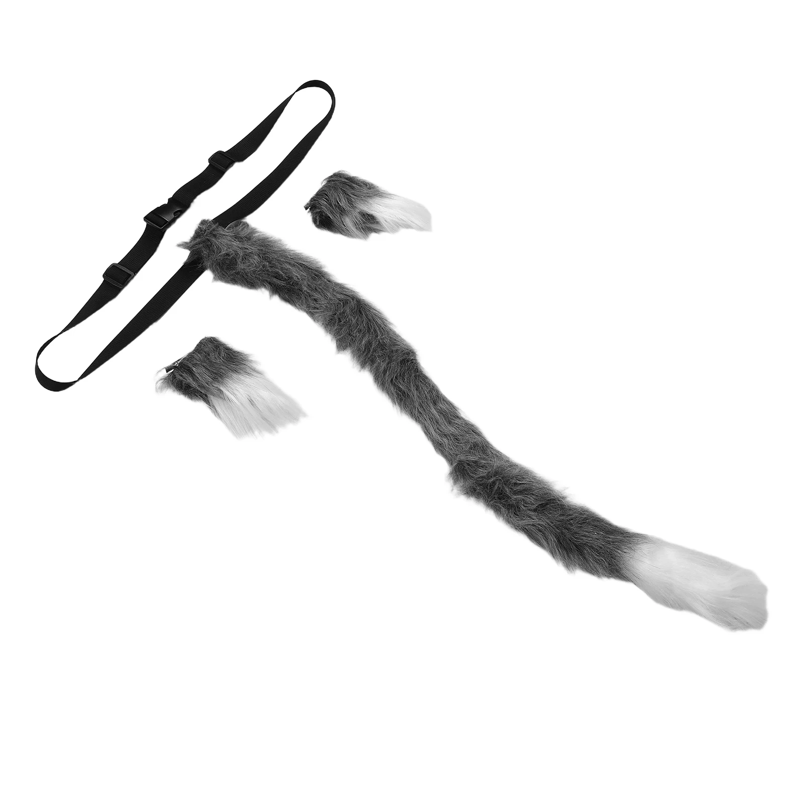 

1 Set Furry Cat Ears Tail Cosplay Costume Lightweight Long Party Role Play Accessories For Women Dress Up