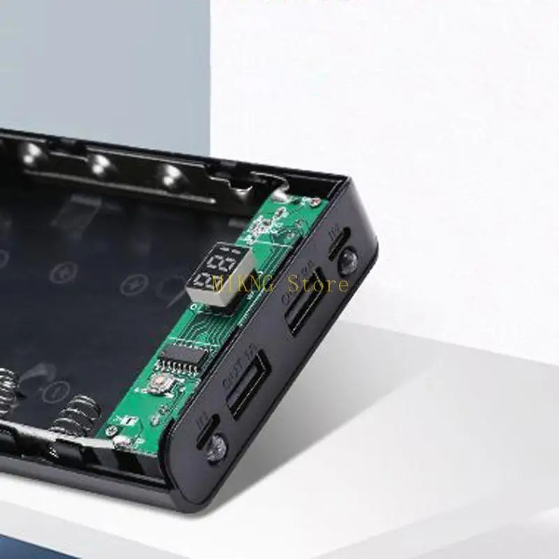 Sturdy and Wearable 8x 18650 Batteries DIY Box Holder for Case Dual USB with LED Light best sale