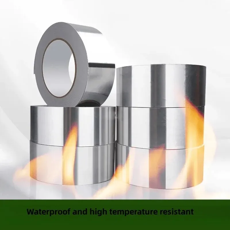 

Heat Resistant Aluminum Foil Adhesive Tape, Kitchen Boiler Sealing, Solar Insulation,Waterproof Sink Sticker 60mm*10m*0.06mm