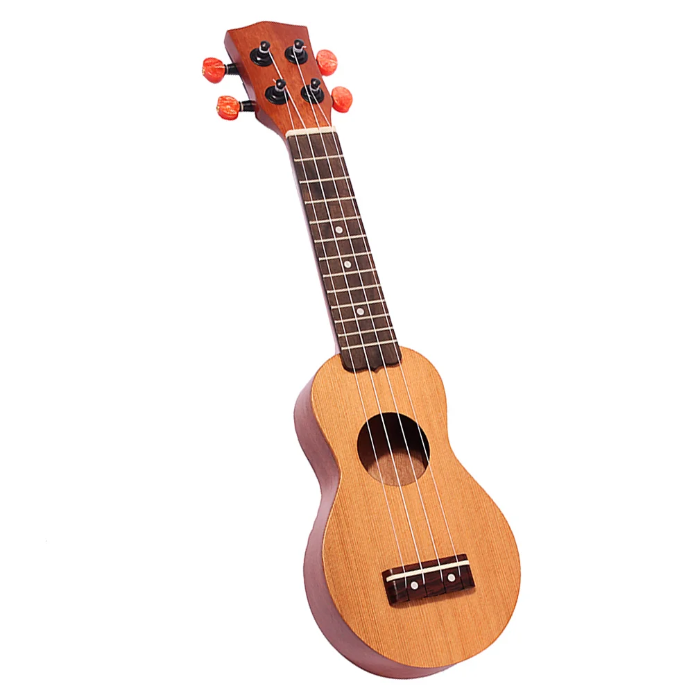 Ukulele Mini Pocket Ukelele with Sound Hole Hawaiian Soprano Travel Spruce Sapele Rosewood