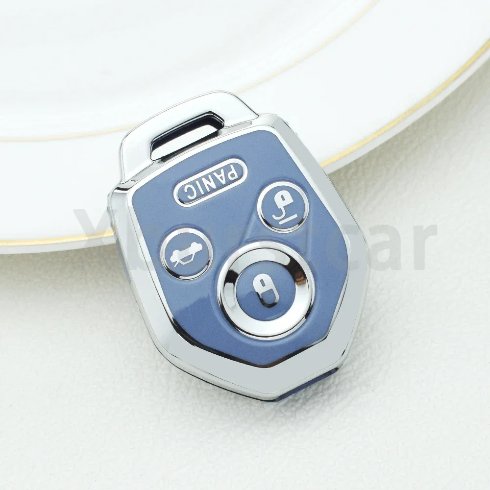 TPU Car Key Case Cover Shell Fob Holder 4 Buttons For Subaru Tribeca Forester WRX XV Outback Legacy Impreza Crosstrek view 6