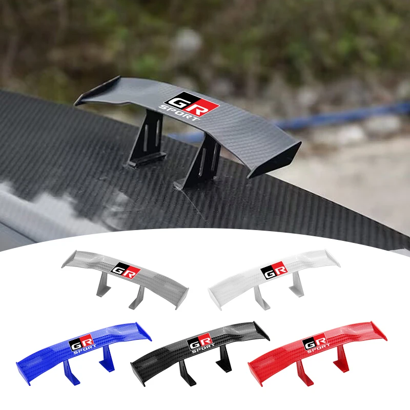 

Автомобильный мини-спойлер крыло мотоцикла маленькая модель утиный хвост крыло ABS карбоновый вид для Toyota GR Sport Corolla C-HR C HR Avensis