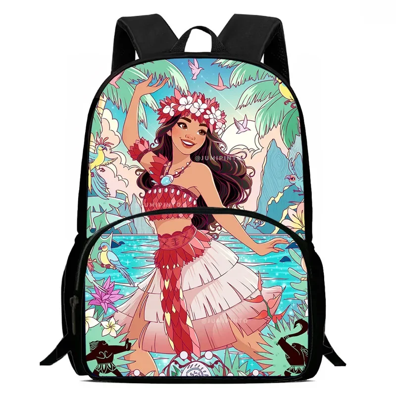 

Child School Backpack with Front Pocket,Cartoon Moana School Bag for Boy Girl,Durable Kids Backpack for Pupil Students