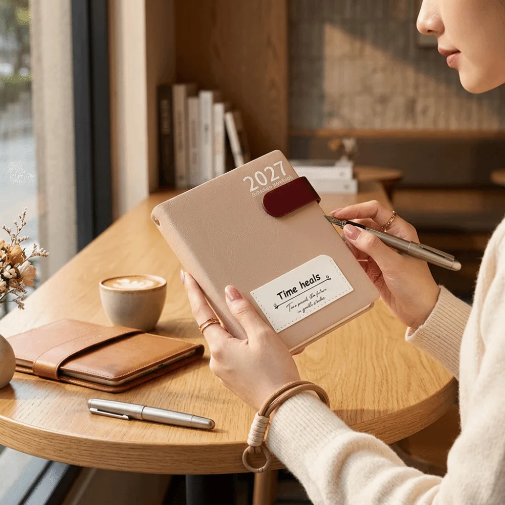 Portable Small notebook Thick Paper Smooth Writing Mini Daily Agenda Notebook Lovely Color Options Planner book Student Use