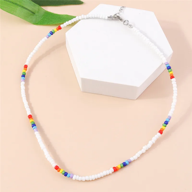 Böhmen Handgemachte Bunte Rocailles Halskette Halsband Einfache Frauen Mode Perle Blume Halsketten Kragen Süße Schmuck Geschenke – Detail 22