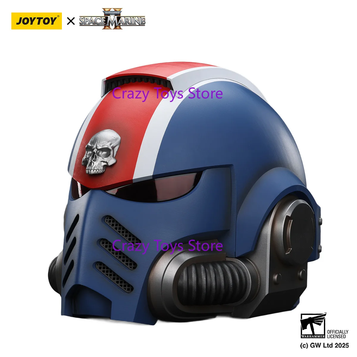 

JOYTOY Warhammer 40K Replica 1/1 Scale Wearable MkX Helmet Ultramarines Lieutenant Titus' MKX Helmet Action Figure Model Toys