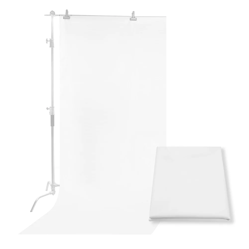 

Selens 1.7*1/2/3/M Photography Background Soft Cloth Fabric Nylon White Seamless Diffuser For Lighting Softbox photography props