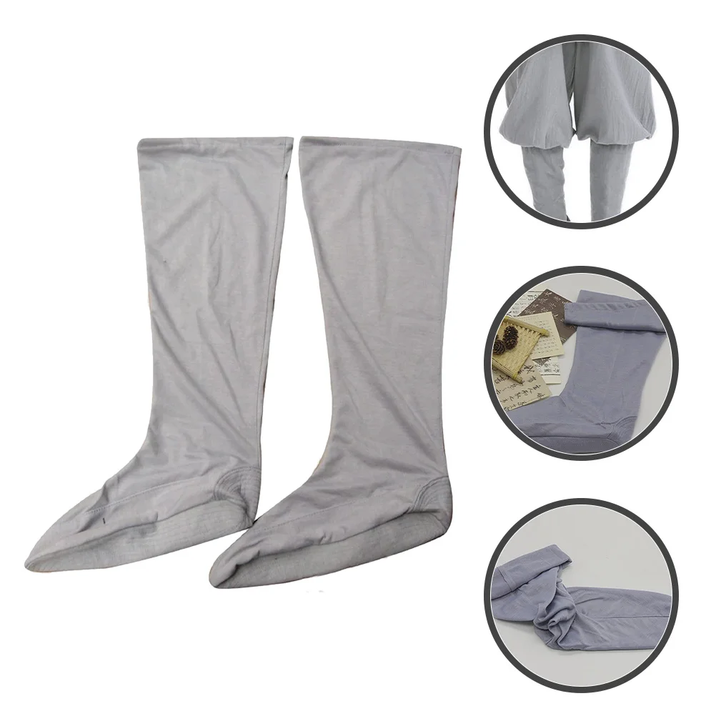

1Pair Monk Stockings Light Grey Cotton Socks Comfortable Breathable for Meditation Sleep Training Monk Accessory