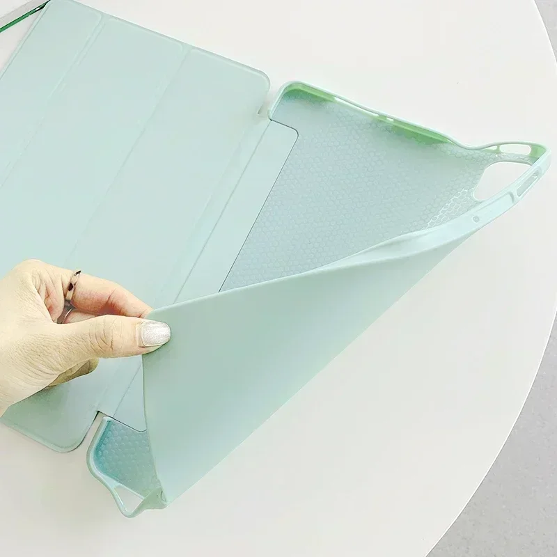 샤오미 미 패드 4 8.0 인치 깨우기 실리콘 스마트 커버, 샤오미 미 패드 4 플러스 10.1 케이스, 2021 미 패드 5 프로 11 12.4 인치