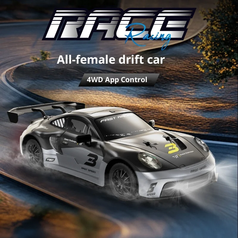 Auto telecomandata ad alta velocità KF28 Proporzione completa 1:16 a quattro ruote motrici Driftable Racing Competition Toy GTR Modello fuoristrada